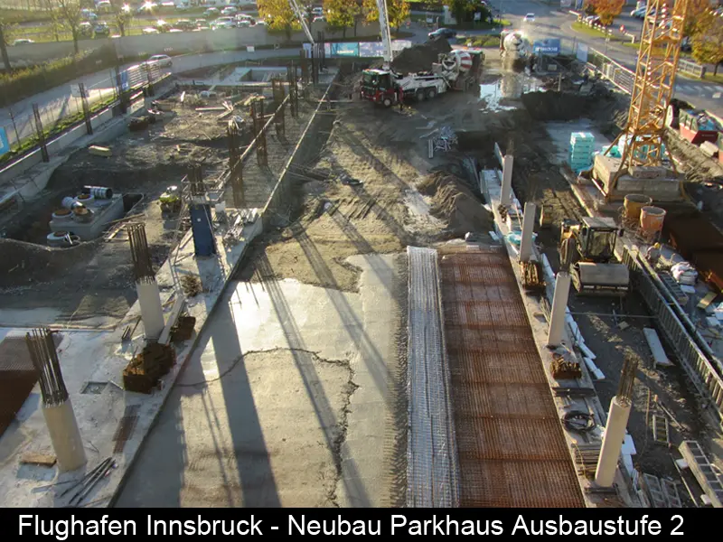 Flughafen Innsbruck - Neubau Parkhaus Ausbaustufe 2