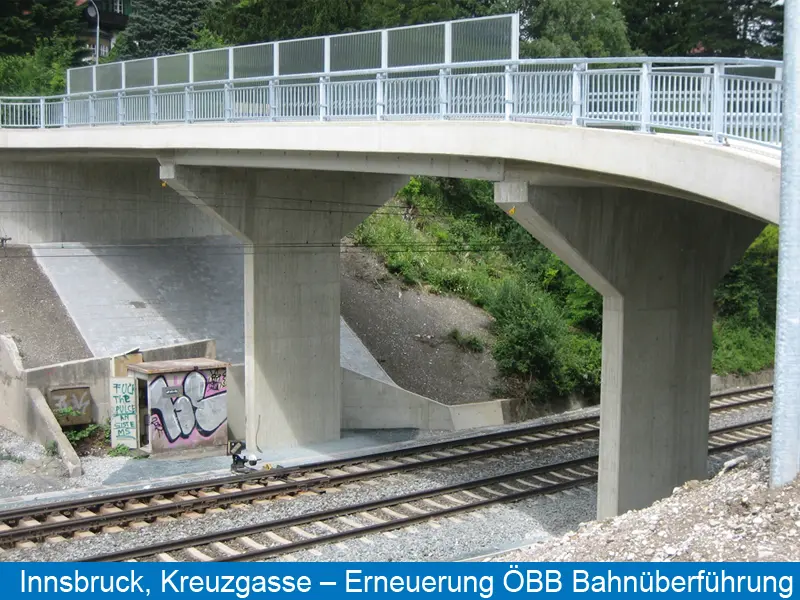Bahnüberführung Innsbruck, Kreuzgasse